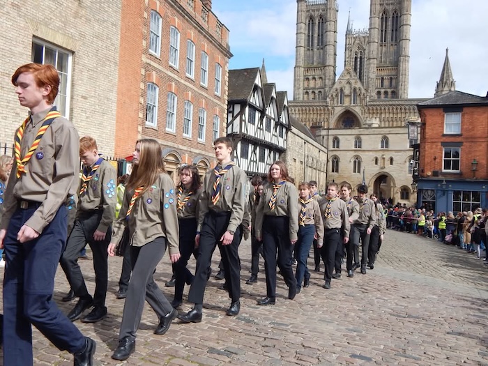 Scouts 3 2024 Lincoln Scouts St Georges Parade Explorers on Parade