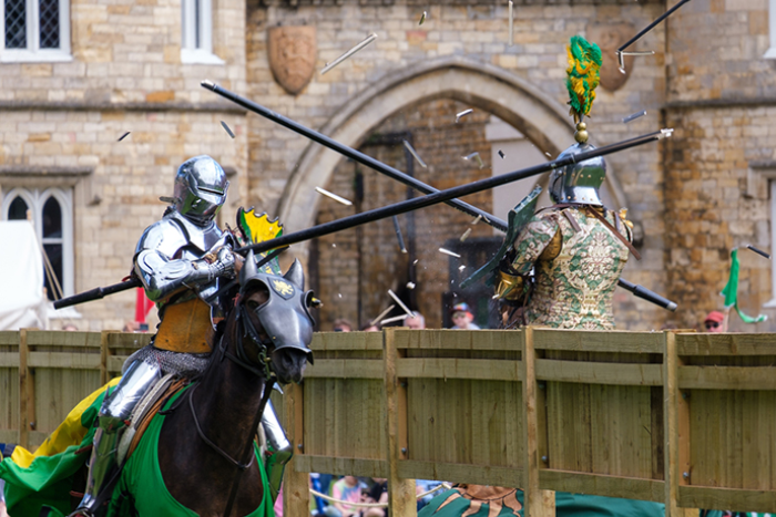 Medieval jousting at castle this weekend