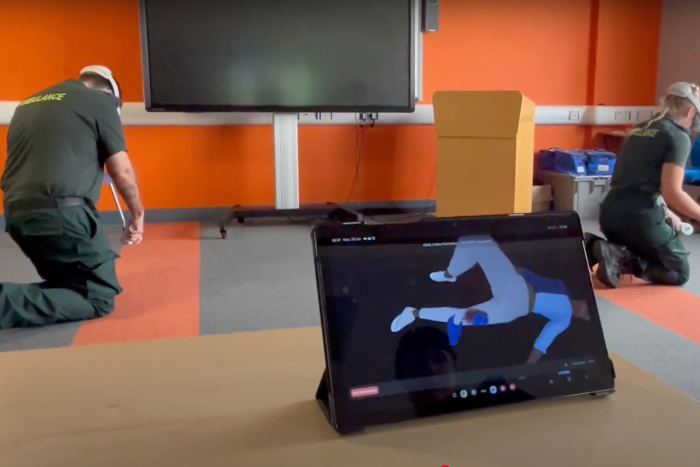 Virtual emergency training for paramedics