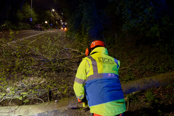 L-CAT volunteers in action during Storm Dave