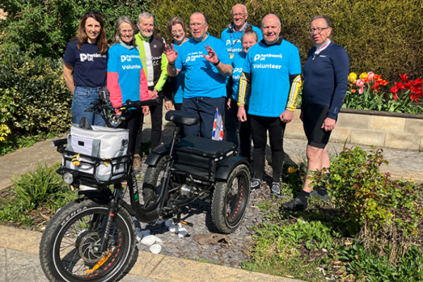 Parkinson’s café welcomes charity riders