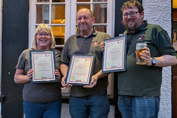 Triple CAMRA win for The Joiners