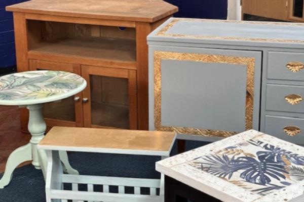 Upcycled furniture helps those in need