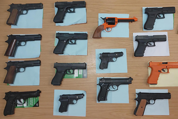 Weapons surrendered during gun amnesty